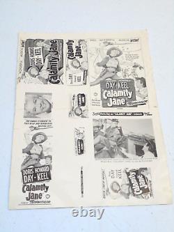 VTG 1953 Calamity Jane Movie Advertising Print UNCUT Doris Day RARE