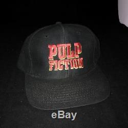 VTG Pulp Fiction Film Cast Crew Snapback Hat 1994 Tarantino Movie Rare Promo