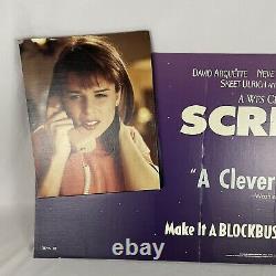 VTG Scream Horror Movie Standee Blockbuster Display 90s Neve Campbell Wes Craven