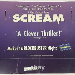 VTG Scream Horror Movie Standee Blockbuster Display 90s Neve Campbell Wes Craven