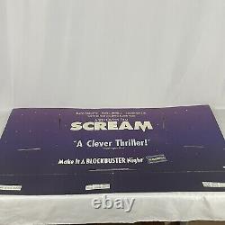 VTG Scream Horror Movie Standee Blockbuster Display 90s Neve Campbell Wes Craven