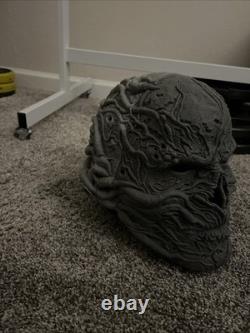 Vecna Helmet 3D Print GREY PLA+ UNFINISHED Sized to 24 Head SHIPS ASAP