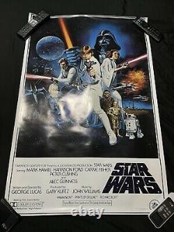 Very Clean Original Star Wars 1977 Movie Poster Litho PTW-531 24 x 36 No Rips