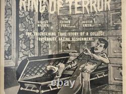 Very RARE Vintage 1960 VAMPIRE Fraternity HORROR Movie Poster, RING OF TERROR