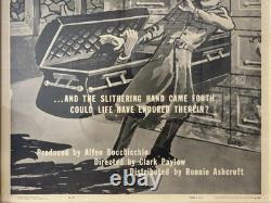 Very RARE Vintage 1960 VAMPIRE Fraternity HORROR Movie Poster, RING OF TERROR