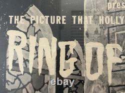 Very RARE Vintage 1960 VAMPIRE Fraternity HORROR Movie Poster, RING OF TERROR