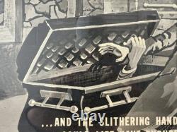 Very RARE Vintage 1960 VAMPIRE Fraternity HORROR Movie Poster, RING OF TERROR