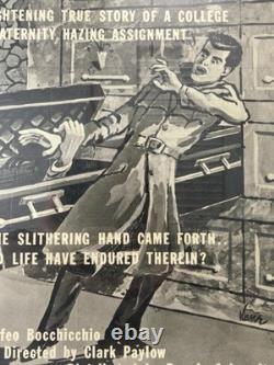 Very RARE Vintage 1960 VAMPIRE Fraternity HORROR Movie Poster, RING OF TERROR