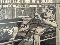 Very RARE Vintage 1960 VAMPIRE Fraternity HORROR Movie Poster, RING OF TERROR