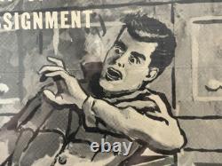 Very RARE Vintage 1960 VAMPIRE Fraternity HORROR Movie Poster, RING OF TERROR