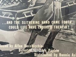 Very RARE Vintage 1960 VAMPIRE Fraternity HORROR Movie Poster, RING OF TERROR