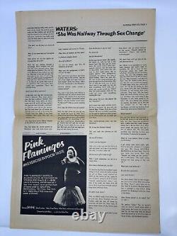 Vintage 1972 Pink Flamingos Press Kit Paper John Waters Divine Andy Warhol RARE