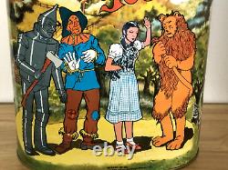 Vintage 1975 Wizard Of Oz Judy Garland Cheinco 13 Metal Trash Waste Basket