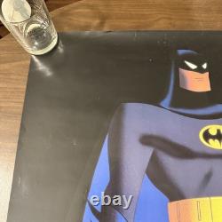 Vintage 1992 ULTRA RARE Batman The Animated Series Large Movie/TV Used Poster