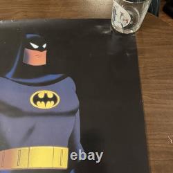Vintage 1992 ULTRA RARE Batman The Animated Series Large Movie/TV Used Poster