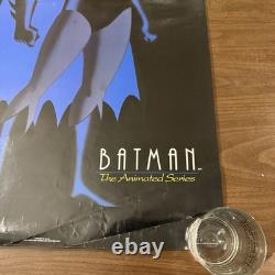 Vintage 1992 ULTRA RARE Batman The Animated Series Large Movie/TV Used Poster