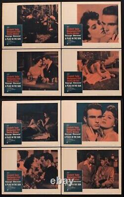 Vintage A Place In The Sun Movie Lobby Card Set (8) Elizabeth Taylor