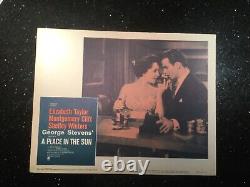 Vintage A Place In The Sun Movie Lobby Card Set (8) Elizabeth Taylor