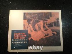 Vintage A Place In The Sun Movie Lobby Card Set (8) Elizabeth Taylor