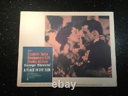 Vintage A Place In The Sun Movie Lobby Card Set (8) Elizabeth Taylor