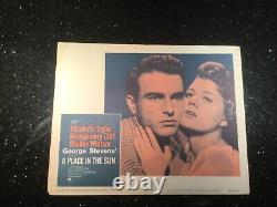Vintage A Place In The Sun Movie Lobby Card Set (8) Elizabeth Taylor