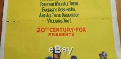 Vintage Australian Daybill BATMAN MOVIE POSTER 1966. Batman, Adam West, TV Series