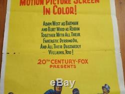 Vintage Australian Daybill BATMAN MOVIE POSTER 1966. Batman, Adam West, TV Series