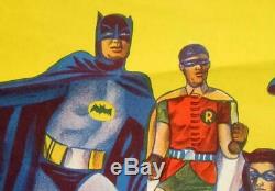 Vintage Australian Daybill BATMAN MOVIE POSTER 1966. Batman, Adam West, TV Series