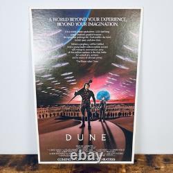 Vintage Dune 1984 Mini Poster Double Sided 20x13 Original Cardboard USA VTG