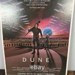 Vintage Dune 1984 Mini Poster Double Sided 20x13 Original Cardboard USA VTG