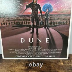 Vintage Dune 1984 Mini Poster Double Sided 20x13 Original Cardboard USA VTG