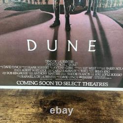 Vintage Dune 1984 Mini Poster Double Sided 20x13 Original Cardboard USA VTG