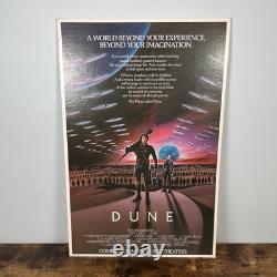 Vintage Dune 1984 Mini Poster Double Sided 20x13 Original Cardboard USA VTG