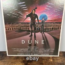 Vintage Dune 1984 Mini Poster Double Sided 20x13 Original Cardboard USA VTG