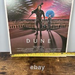 Vintage Dune 1984 Mini Poster Double Sided 20x13 Original Cardboard USA VTG