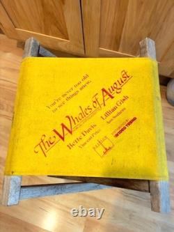 Vintage Folding Canvas Seat from Movie The Whales Of August With Betty Davis