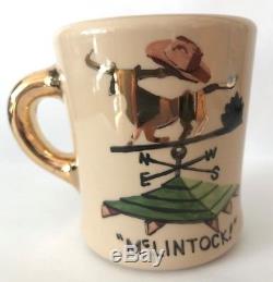 Vintage JOHN WAYNE Cast & Crew Coffee Movie Mug Cup Tea McLintock