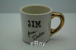 Vintage JOHN WAYNE Cast & Crew Coffee Mug Cup Train Robbers Jim From Duke 1973