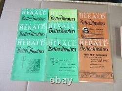 Vintage Motion Picture Herald Better Theatres Magazine Lot of 8 Magazines 8