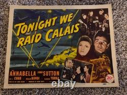 Vintage Movie Lobby Cards (8) Tonight We Raid Calais 1943 John Sutton
