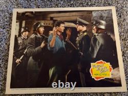 Vintage Movie Lobby Cards (8) Tonight We Raid Calais 1943 John Sutton