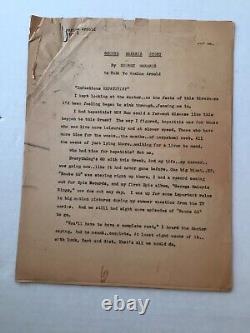 Vintage Studio Notes Correspondence Maxine Arnold Typed George Maharis Story