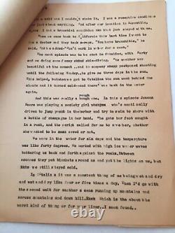 Vintage Studio Notes Correspondence Maxine Arnold Typed George Maharis Story