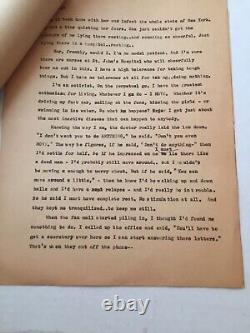 Vintage Studio Notes Correspondence Maxine Arnold Typed George Maharis Story