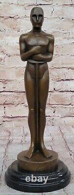 Vintage Style Oscar Trophy Bronze Metal Movie Memorabilia Artwork