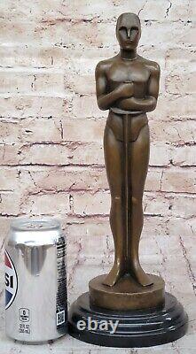 Vintage Style Oscar Trophy Bronze Metal Movie Memorabilia Artwork