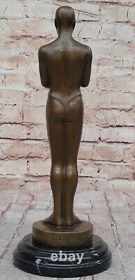 Vintage Style Oscar Trophy Bronze Metal Movie Memorabilia Artwork