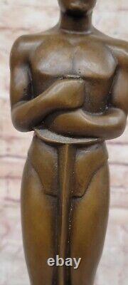 Vintage Style Oscar Trophy Bronze Metal Movie Memorabilia Artwork