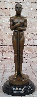 Vintage Style Oscar Trophy Bronze Metal Movie Memorabilia Artwork Figurine Decor