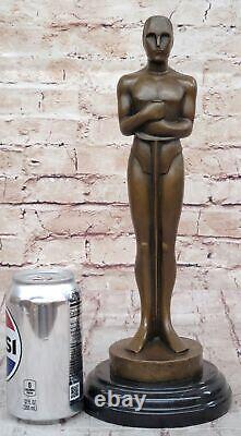 Vintage Style Oscar Trophy Bronze Metal Movie Memorabilia Artwork Figurine Decor